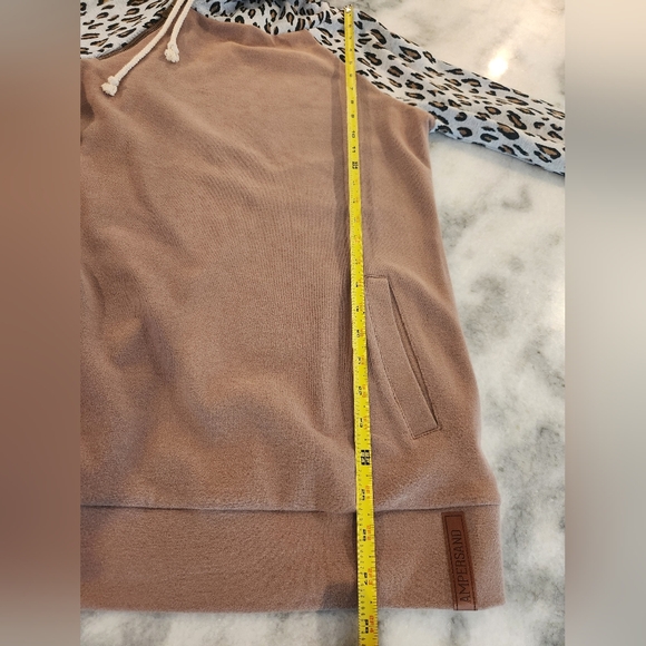 Ampersand Avenue Double Hoodie - Mocha Meowment - Women's Size Medium - Picture 3 of 8